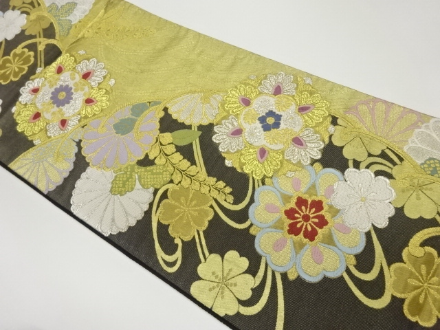 JAPANESE FUKURO OBI / WOVEN SAKURA